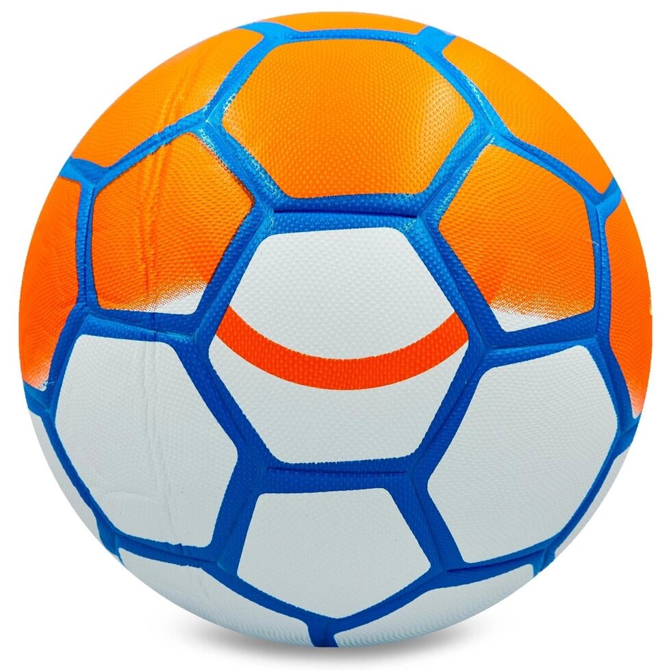 М'яч футбольний №5 PVC ламін. Клеєний ST CLASSIC FB-0083 (№5, оранжевий-синій) від компанії Спортивний інтернет - магазин "One Sport" - фото 1