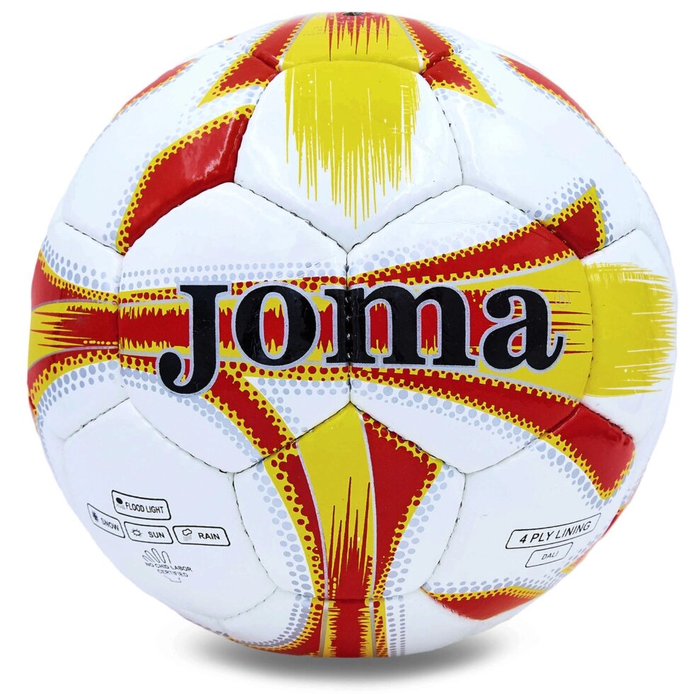 М'яч футбольний №5 SNAKE JM JM-4-1 (5 сл., зшитий вручну, кольори в асортименті) від компанії Спортивний інтернет - магазин "One Sport" - фото 1