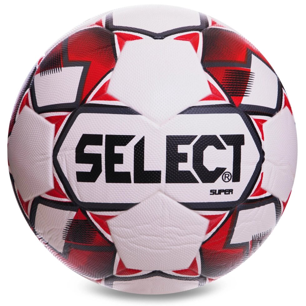 М'яч футбольний SELECT LIGA PORTUGAL FB-0549 №5 PVC клеєний білий-чорний-червоний від компанії Спортивний інтернет - магазин "One Sport" - фото 1