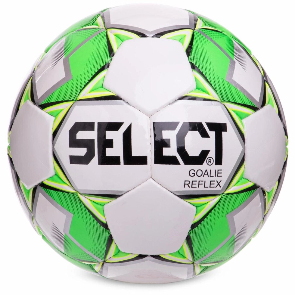 М'яч футбольний ST GOALIE REFLEX TRAINER FB-4802 №5 PU білий-зелений від компанії Спортивний інтернет - магазин "One Sport" - фото 1