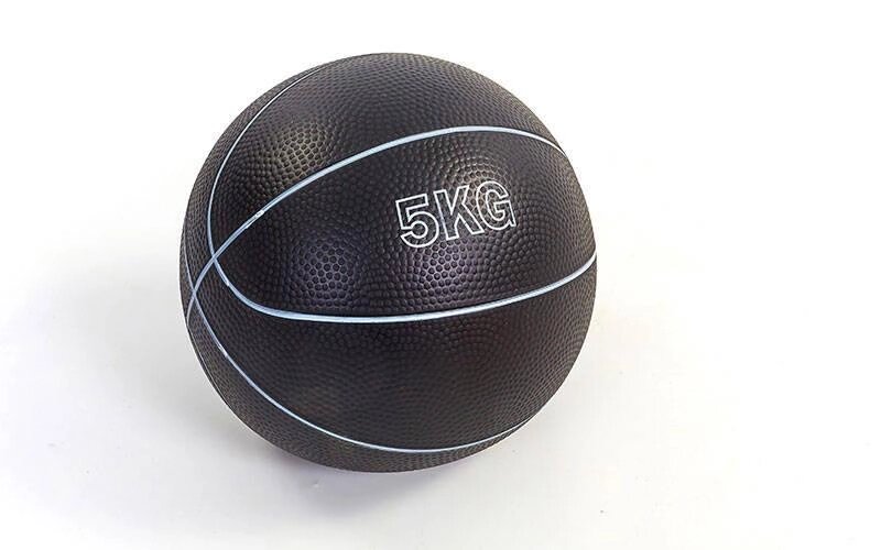 М'яч медичний медбол Record Medicine Ball SC-8407-5 5кг (верх-гума, наповнювач-пісок, d-20см, кольори в від компанії Спортивний інтернет - магазин "One Sport" - фото 1