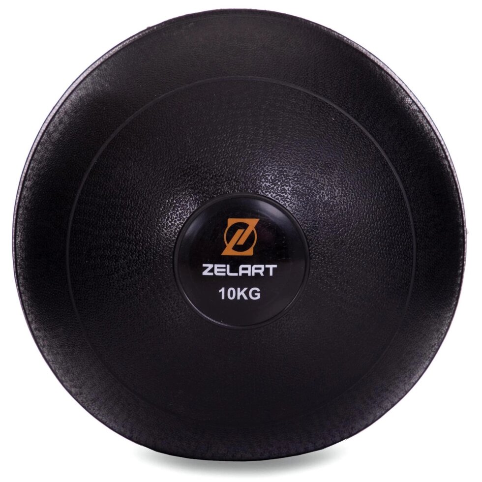 М'яч медичний слембол для кроссфита Zelart SLAM BALL FI-2672-10 10кг чорний від компанії Спортивний інтернет - магазин "One Sport" - фото 1