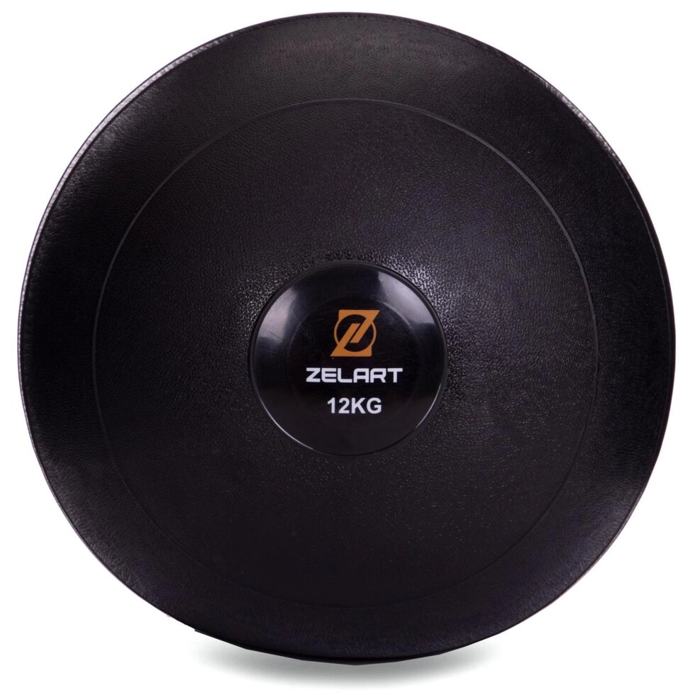 М'яч медичний слембол для кроссфита Zelart SLAM BALL FI-2672-12 12к чорний від компанії Спортивний інтернет - магазин "One Sport" - фото 1