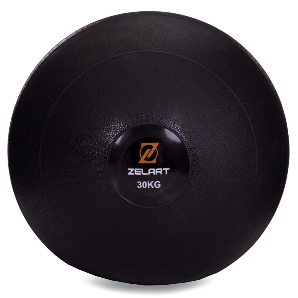 М'яч медичний слембол для кроссфита Zelart SLAM BALL FI-2672-30 30кг чорний від компанії Спортивний інтернет - магазин "One Sport" - фото 1