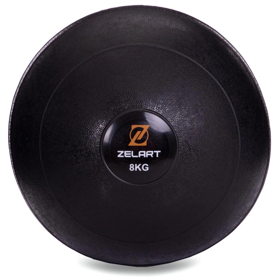 М'яч медичний слембол для кроссфита Zelart SLAM BALL FI-2672-8 8кг чорний від компанії Спортивний інтернет - магазин "One Sport" - фото 1