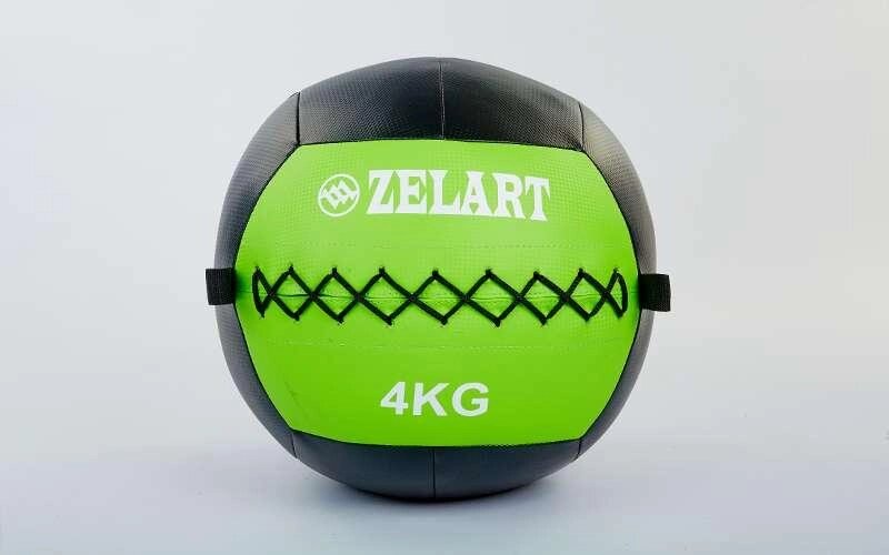 М'яч волбол для кроссфита і фітнесу 4кг Zelart WALL BALL FI-5168-4 (PU, наповнювач-метал. гранули, d-33см, від компанії Спортивний інтернет - магазин "One Sport" - фото 1