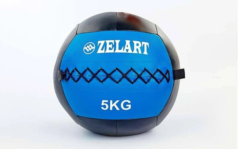 М'яч волбол для кроссфита і фітнесу 5кг Zelart WALL BALL FI-5168-5 (PU, наповнювач-метал. гранули, d-33см, від компанії Спортивний інтернет - магазин "One Sport" - фото 1