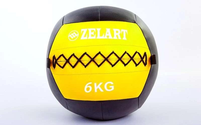 М'яч волбол для кроссфита і фітнесу 6кг Zelart WALL BALL FI-5168-6 (PU, наповнювач-метал. гранули, d-33см, від компанії Спортивний інтернет - магазин "One Sport" - фото 1