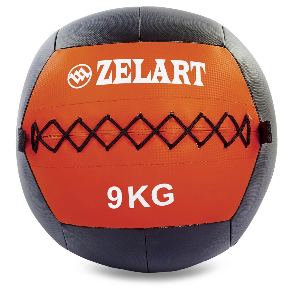 М'яч волбол для кроссфита і фітнесу 9кг Zelart WALL BALL FI-5168-9 (PU, наповнювач-метал. гранули, d-33см, від компанії Спортивний інтернет - магазин "One Sport" - фото 1