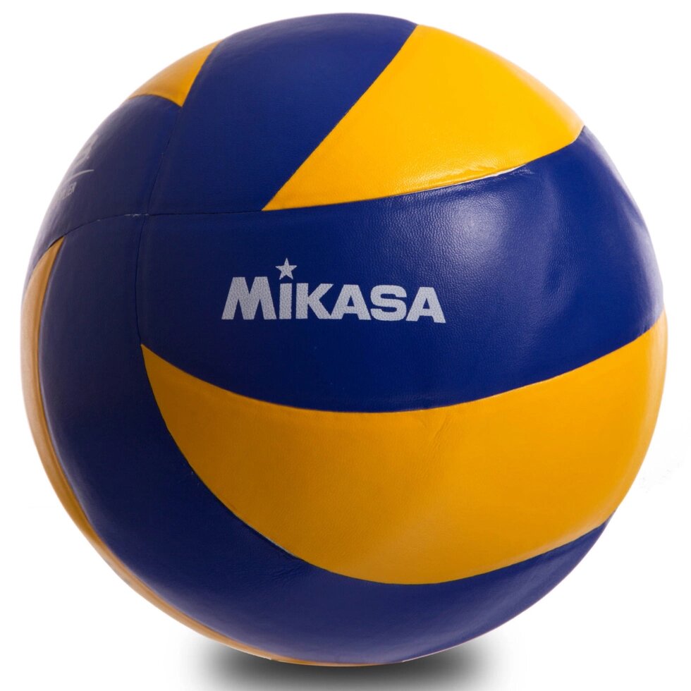 М'яч волейбольний Клеєний PVC MIKASA MVA390 (PVC, №5, 5 сл., клеєний) від компанії Спортивний інтернет - магазин "One Sport" - фото 1