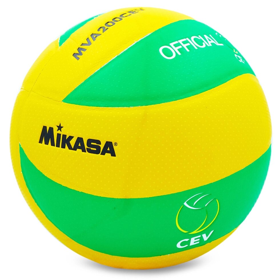 М'яч волейбольний MIK MVA-200CEV VB-5940-J No5 PU клеєний від компанії Спортивний інтернет - магазин "One Sport" - фото 1