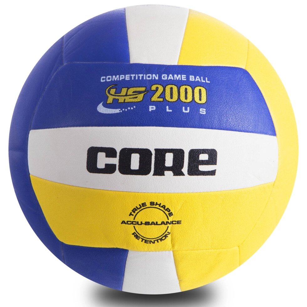 М'яч волейбольний PU CORE HYBRID CRV-030 (PU, №5, 3 шари, зшитий машинним способом) від компанії Спортивний інтернет - магазин "One Sport" - фото 1