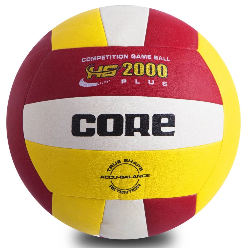 М'яч волейбольний PU CORE HYBRID CRV-031 (PU, №5, 3 шари, зшитий машинним способом) від компанії Спортивний інтернет - магазин "One Sport" - фото 1