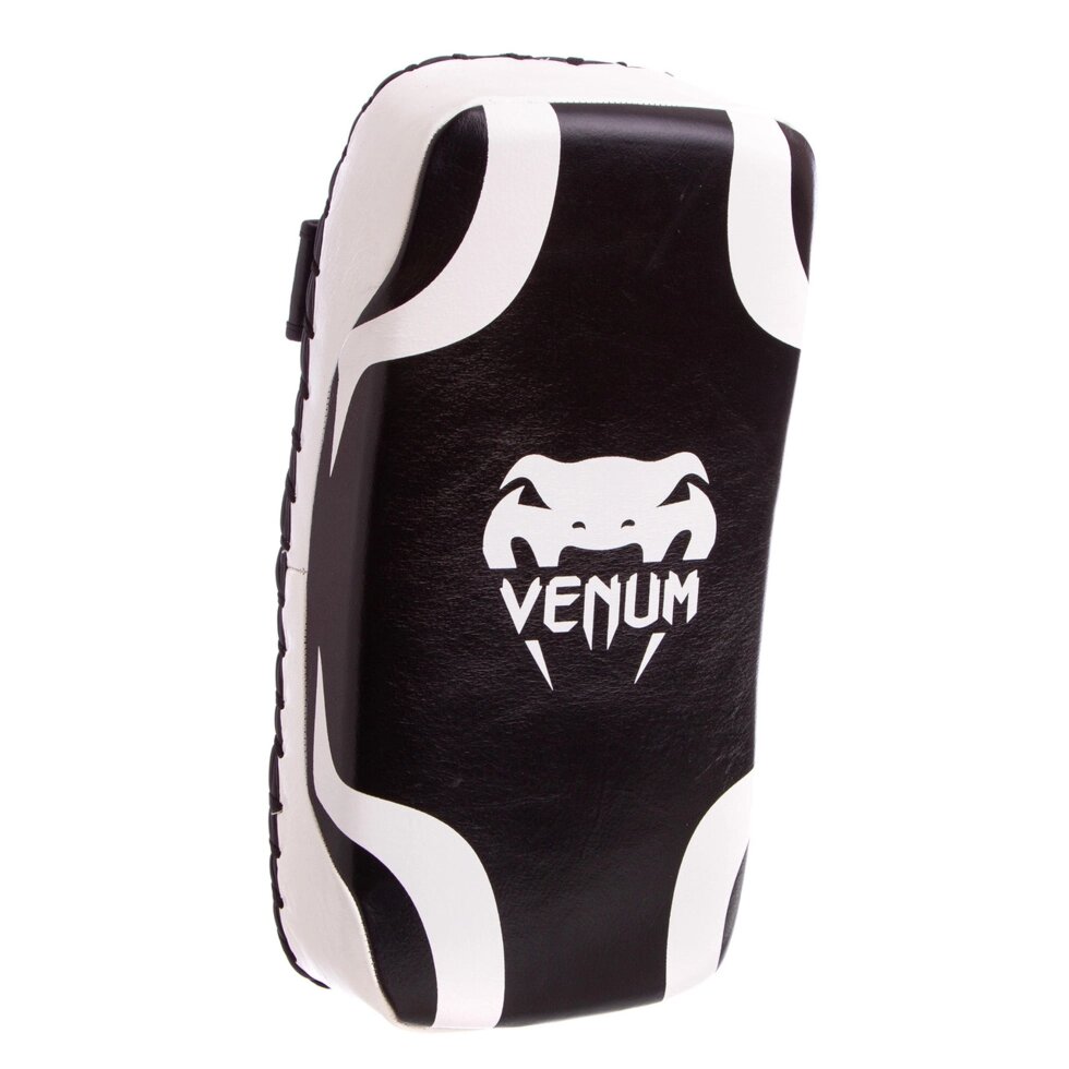 Маківара Вигнута (1шт) шкіряна VNM VL-8334 (підтримка для рук, р-р 40х20х8см, чорний-білий) від компанії Спортивний інтернет - магазин "One Sport" - фото 1