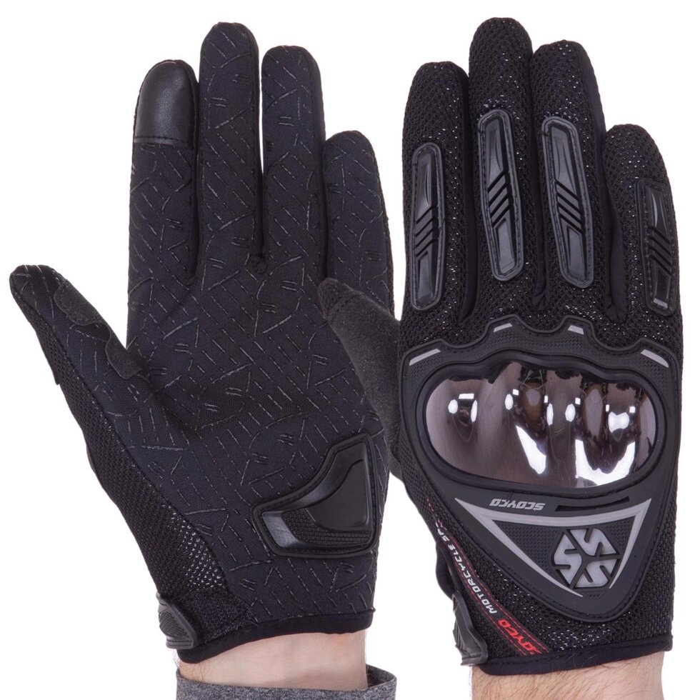 Мотоперчатки SCOYCO MC44 L-XXL чорний від компанії Спортивний інтернет - магазин "One Sport" - фото 1