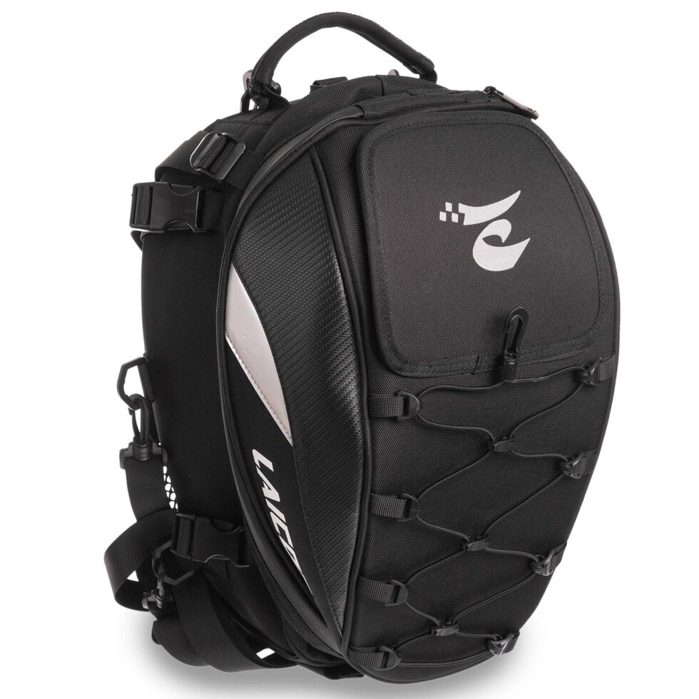 Мотосумки на багажник LAICOBEAR Zelart HZ50 1 кофр чорний від компанії Спортивний інтернет - магазин "One Sport" - фото 1