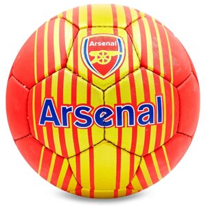 М'яч футбольний №5 Гриппи 5сл. ARSENAL FB-6689 (5, 5 сл., зшитий вручну)