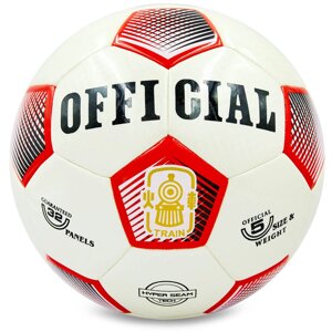 М'яч футбольний №5 PU HYDRO TECHNOLOGY OFFICIAL FB-0178 кольори в асортименті (5, 5 сл., зшитий вручну)