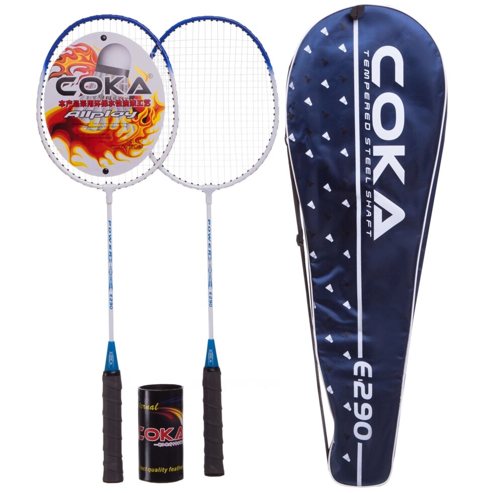 Набір для бадмінтону 2 ракетки COKA 290 кольору в асортименті від компанії Спортивний інтернет - магазин "One Sport" - фото 1