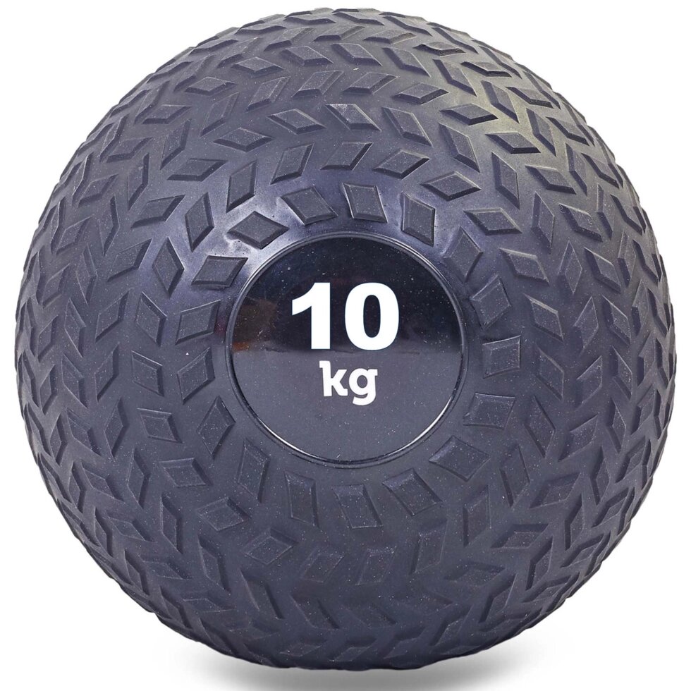 Набивний м'яч слембол для кроссфита рифлений Record SLAM BALL FI-5729-10 10кг (PVC, мінеральний наповнювач, від компанії Спортивний інтернет - магазин "One Sport" - фото 1