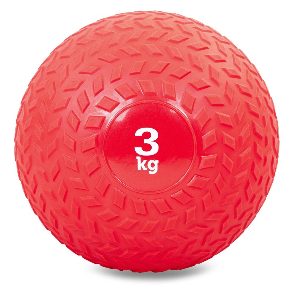 Набивний м'яч слембол для кроссфита рифлений Record SLAM BALL FI-5729-3 3кг (PVC, мінеральний наповнювач, від компанії Спортивний інтернет - магазин "One Sport" - фото 1