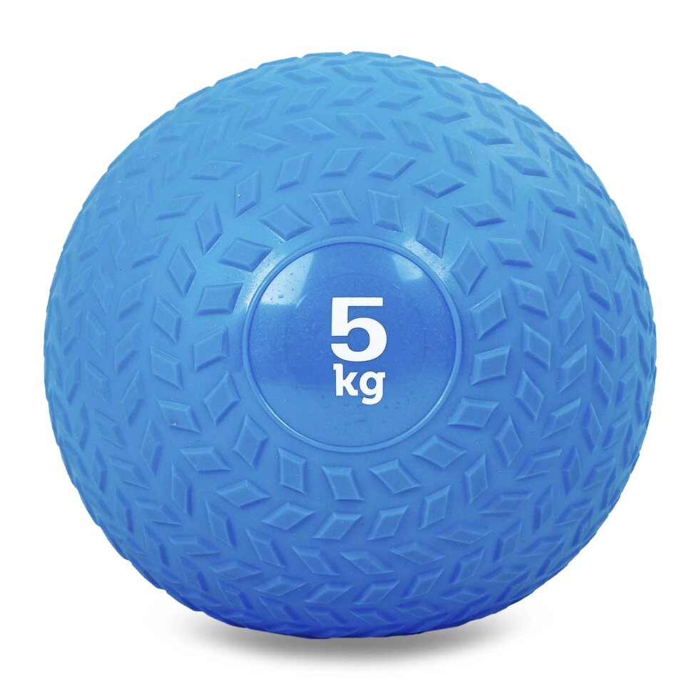 Набивний м'яч слембол для кроссфита рифлений Record SLAM BALL FI-5729-5 5кг (PVC, мінеральний наповнювач, від компанії Спортивний інтернет - магазин "One Sport" - фото 1