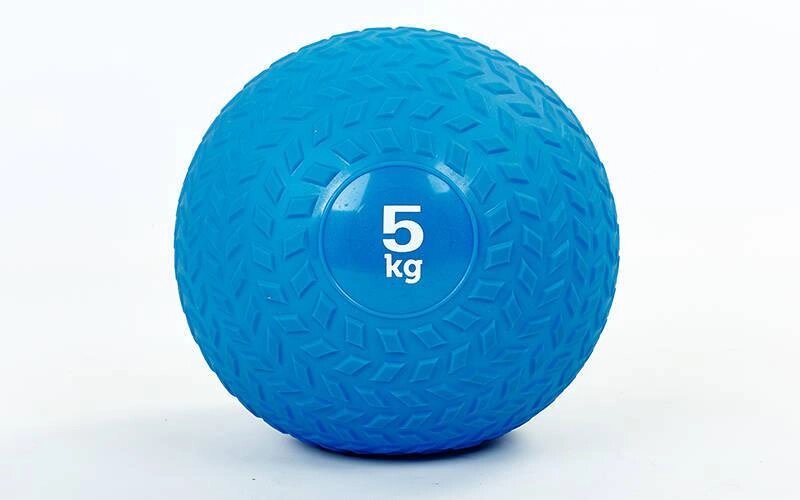 Набивний м'яч слембол для кроссфита рифлений Record SLAM BALL FI-5729-5 5кг (PVC, мінеральний наповнювач, від компанії Спортивний інтернет - магазин "One Sport" - фото 1