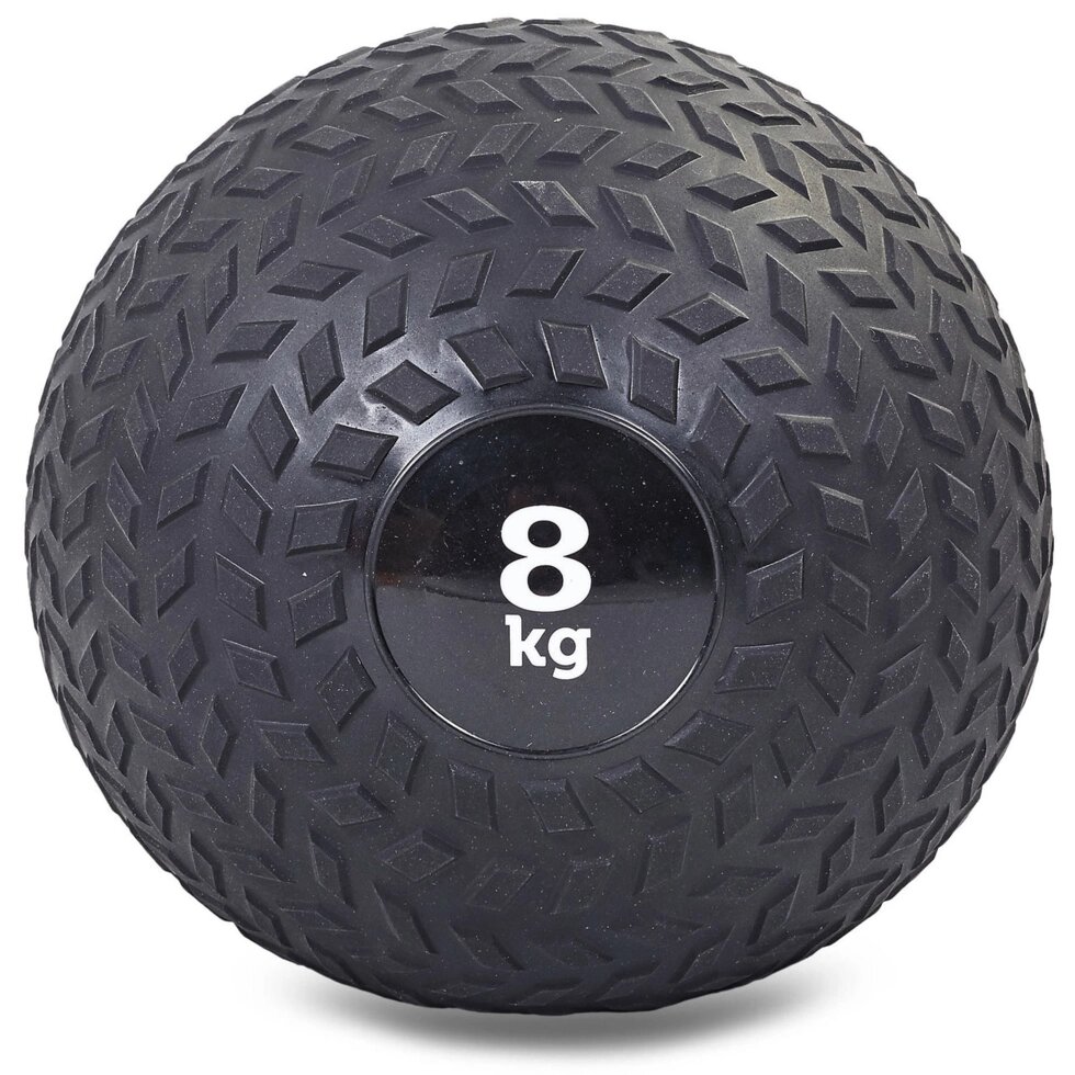 Набивний м'яч слембол для кроссфита рифлений Record SLAM BALL FI-5729-8 8кг (PVC, мінеральний наповнювач, від компанії Спортивний інтернет - магазин "One Sport" - фото 1