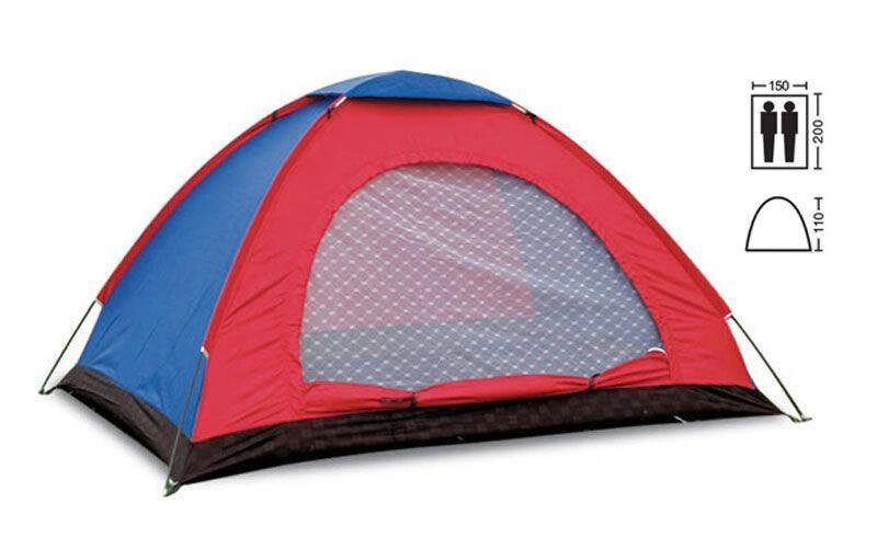 Палатка двухместная для туризма Zelart SY-004 цвета в ассортименте ##от компании## Спортивный интернет - магазин "One Sport" - ##фото## 1