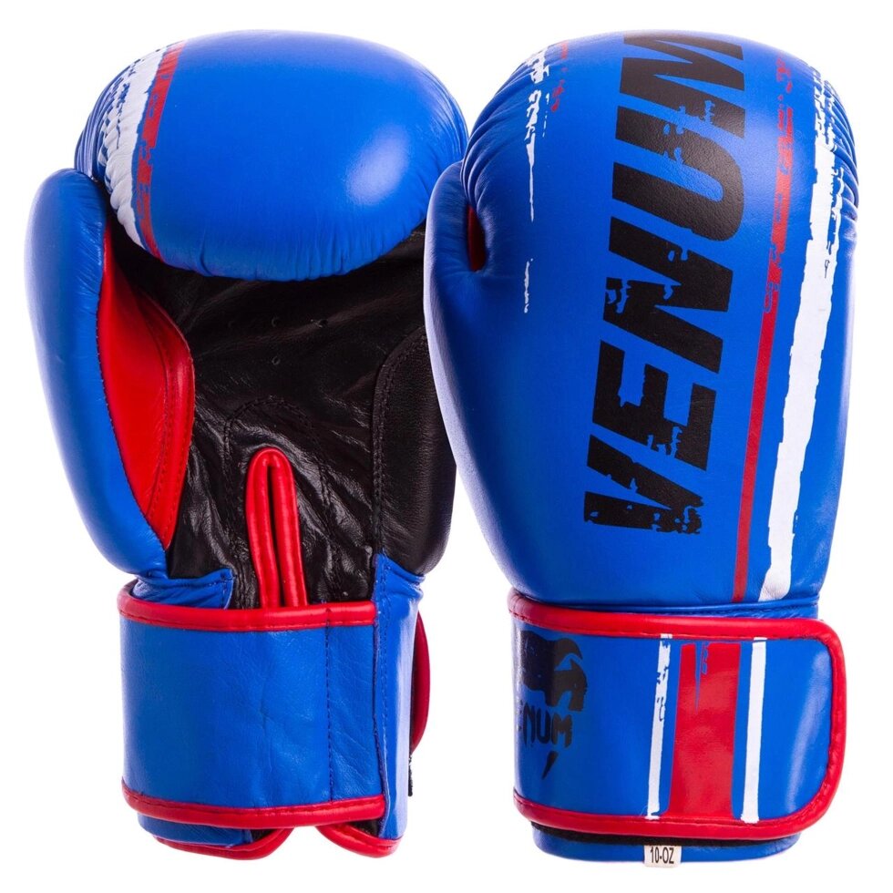 Перчатки боксерские кожаные VNM MA-6749 10-14 унций цвета в ассортименте ##от компании## Спортивный интернет - магазин "One Sport" - ##фото## 1