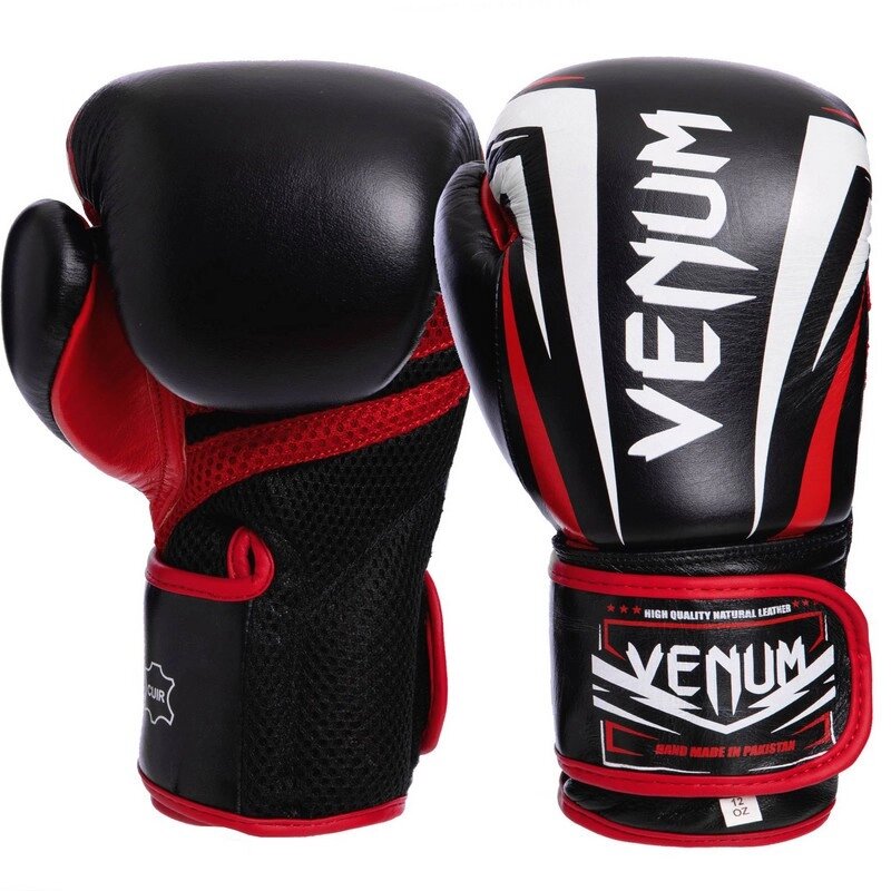 Перчатки боксерские кожаные VNM SHARP VL-2032 10-14 унций цвета в ассортименте ##от компании## Спортивный интернет - магазин "One Sport" - ##фото## 1
