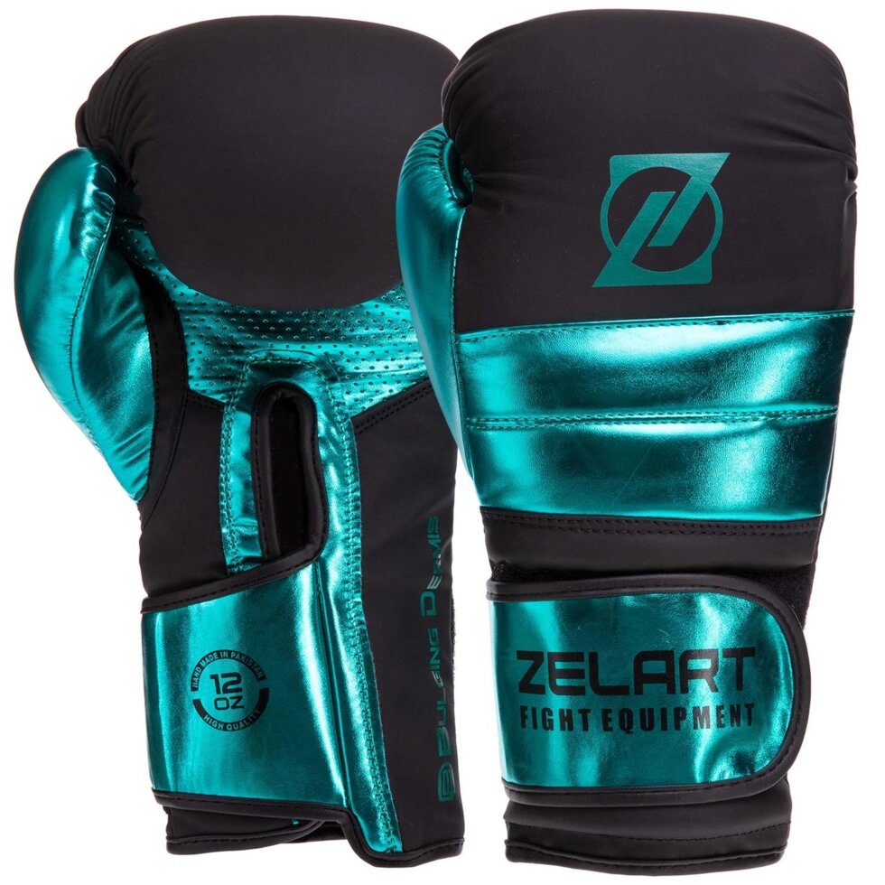 Перчатки боксерские кожаные Zelart VL-3083 8-14 унций цвета в ассортименте ##от компании## Спортивный интернет - магазин "One Sport" - ##фото## 1