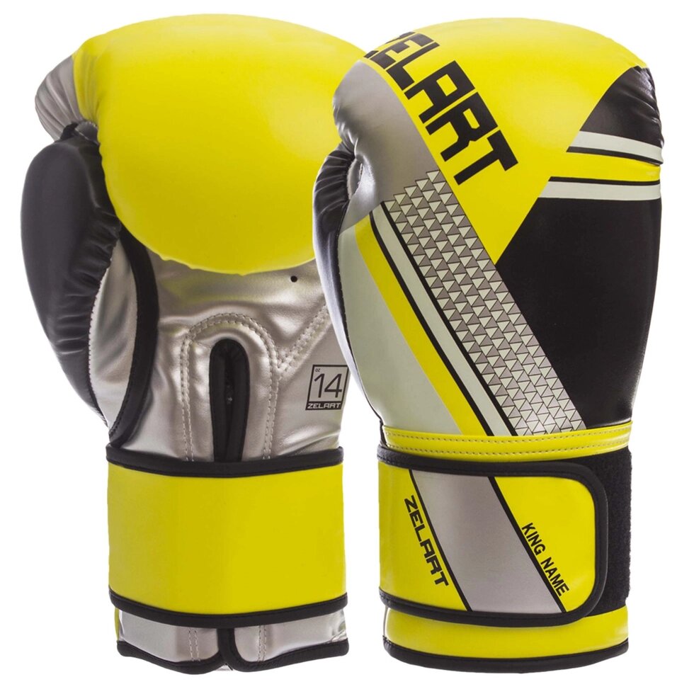 Перчатки боксерские Zelart BO-1335 10-14 унций цвета в ассортименте ##от компании## Спортивный интернет - магазин "One Sport" - ##фото## 1