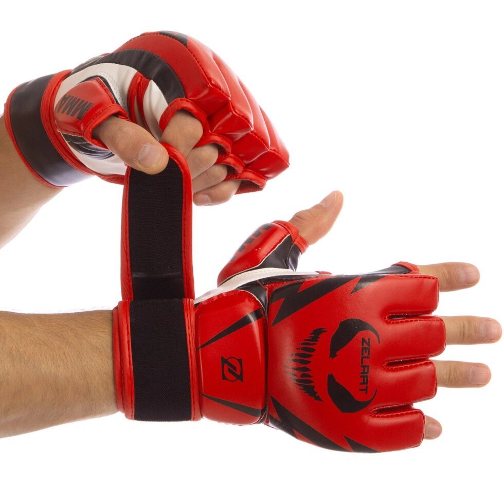 Перчатки для смешанных единоборств MMA Zelart BO-1374 S-XL цвета в ассортименте ##от компании## Спортивный интернет - магазин "One Sport" - ##фото## 1