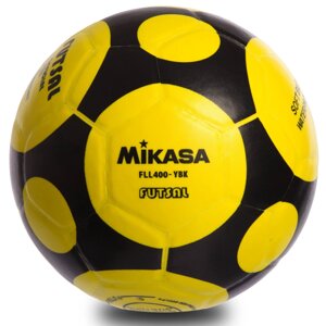Мяч для футзала MIKASA FLL400-YBK FLL400 №4, клееный, цвета в ассортименте в Киеве от компании Спортивный интернет - магазин "One Sport"
