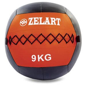 М'яч волбол для кроссфита і фітнесу 9кг Zelart WALL BALL FI-5168-9 (PU, наповнювач-метал. гранули, d-33см, в Києві от компании Спортивный интернет - магазин "One Sport"