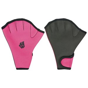 Перчатки для аквафитнеса MadWave M074603 S-L розовый-черный