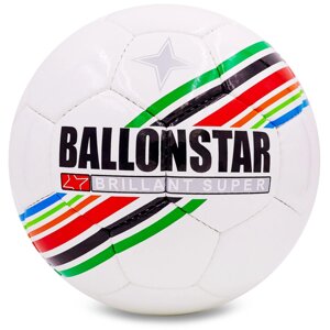 М'яч футбольний №5 PU ламін. BALLONSTAR FB-5415-1 (№5, 5 сл., зшитий вручну) в Києві от компании Спортивный интернет - магазин "One Sport"