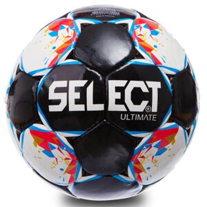 М'яч футбольний №5 PU ламін. ST ULTIMATE ST-11-1 (№5, 5 сл., зшитий вручну, білий-червоний-синій-чорний)