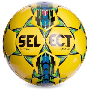 М'яч для футзалу №4 Клеєний-PU ST FB-4764-Y MIMAS (жовтий)