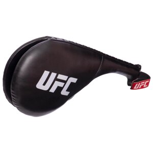 Ракетка для тхеквондо подвійна UFC PRO UCP-75346 (PU, наповнювач-пінополіуретан, р-р 38х20см, чорний)