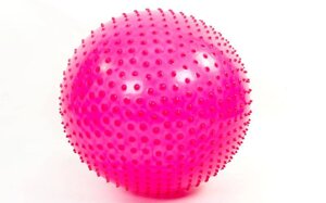 М'яч для фітнесу (фітбол) масажний 75см Zelart FI-1988-75 (PVC, 1400г кольору,в асор, ABS технолог)