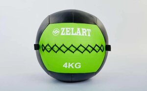М'яч волбол для кроссфита і фітнесу 4кг Zelart WALL BALL FI-5168-4 (PU, наповнювач-метал. гранули, d-33см, в Києві от компании Спортивный интернет - магазин "One Sport"