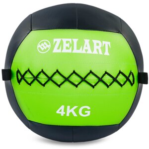 М'яч волбол для кроссфита і фітнесу 8кг Zelart WALL BALL FI-5168-8 (PU, наповнювач-метал. гранули, d-33см, в Києві от компании Спортивный интернет - магазин "One Sport"