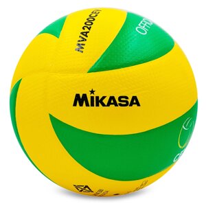 М'яч волейбольний Клеєний PU MIKASA MVA-200CEV (PU, №5, 5 сл., клеєний)