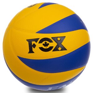 М'яч волейбольний Клеєний PU FOX SD-V8007 (PU, №5, 5 сл., клеєний)