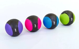 М'яч медичний медбол Record Medicine Ball C-2660-3 3кг (верх-гума, наповнювач-пісок, d-22см, кольори в в Києві от компании Спортивный интернет - магазин "One Sport"