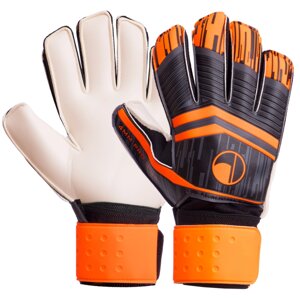 Перчатки вратарские с защитой пальцев Zelart FB-900 размер 8-10 цвета в ассортименте