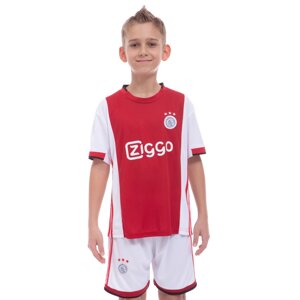 Форма футбольна дитяча AJAX домашня 2020 Zelart CO-0980 6-14 років червоний-білий