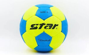 М'яч для гандболу Outdoor покриття спінена гума STAR JMC03002 (PU, р-н 3, блакитний-жовтий) в Києві от компании Спортивный интернет - магазин "One Sport"